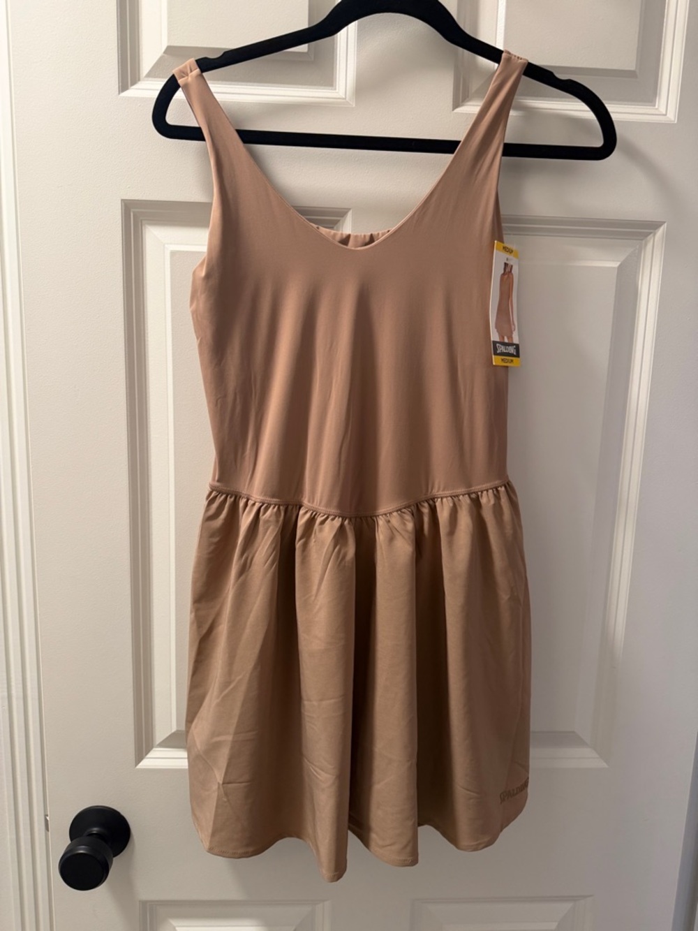 Spalding Beige/Tan Sleeveless Fit-and-Flare Dress / skort